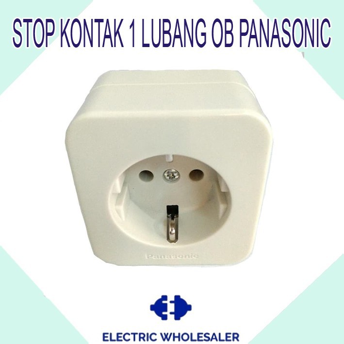 STOP KONTAK 1 LUBANG OB PANASONIC