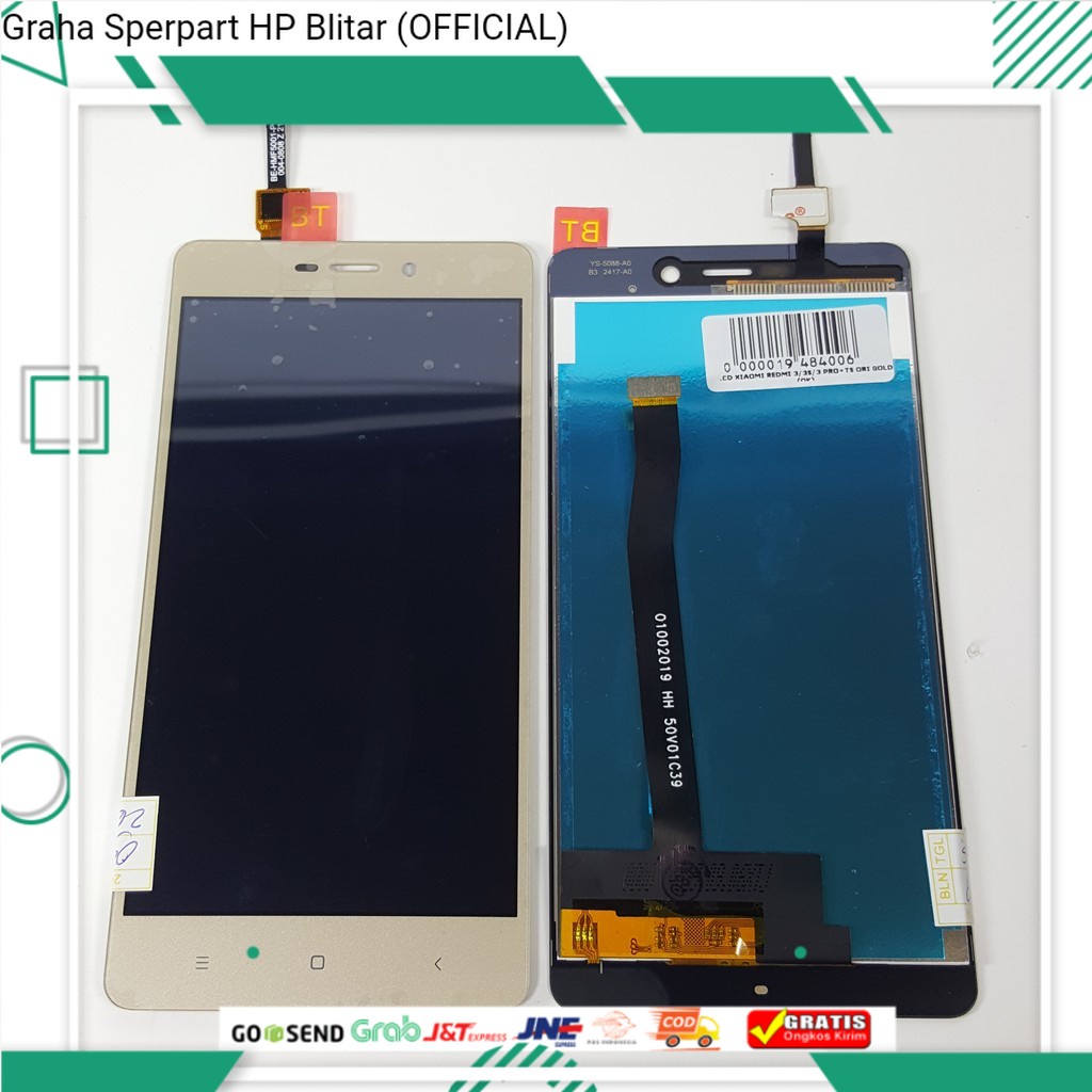 LCD TOUCHSCREEN XIAOMI REDMI 3 / LCD TS REDMI 3S / LCD TC REDMI 3X REDMI 3 PRO