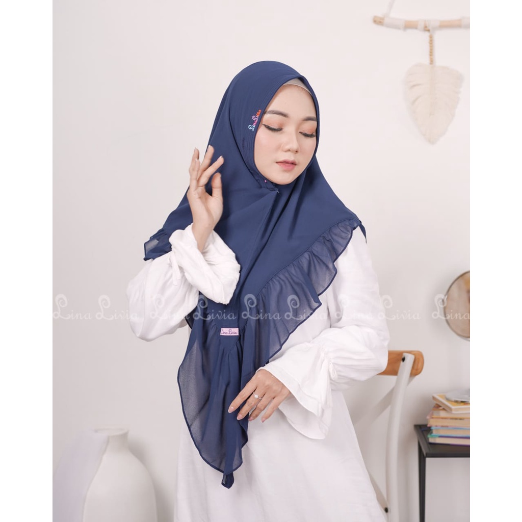 KHIMAR TERBARU AMEERA BY LINALIVIA HIJAB REBUTAN TERBARU TERLARIS 2021