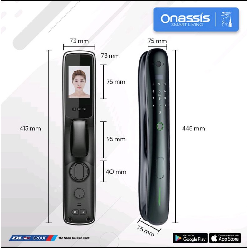 Kunci Pintu Digital Onassis X5 PRO / Digital Lock Onassis X5 Pro / Smart Home Onassis / Smart Lock Onassis X5 PRO