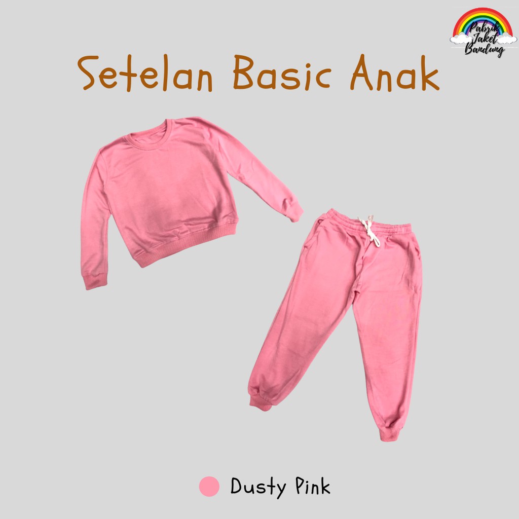 Setelan Basic+Celana JogerAnak II Celana Joger Anak + sweater Basic