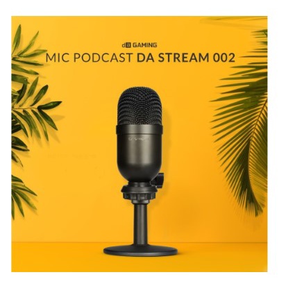 Mic gaming digital alliance wired usb 2.0 cardioid microphone dual channel for podcast live streaming Da stream 002