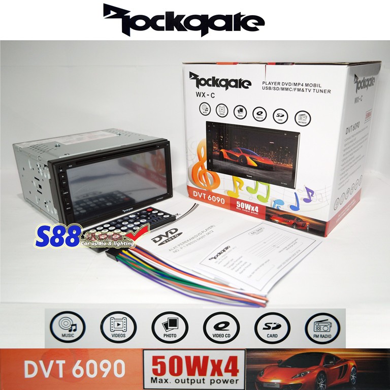Rockgate DVT-6090 Double Din DVD