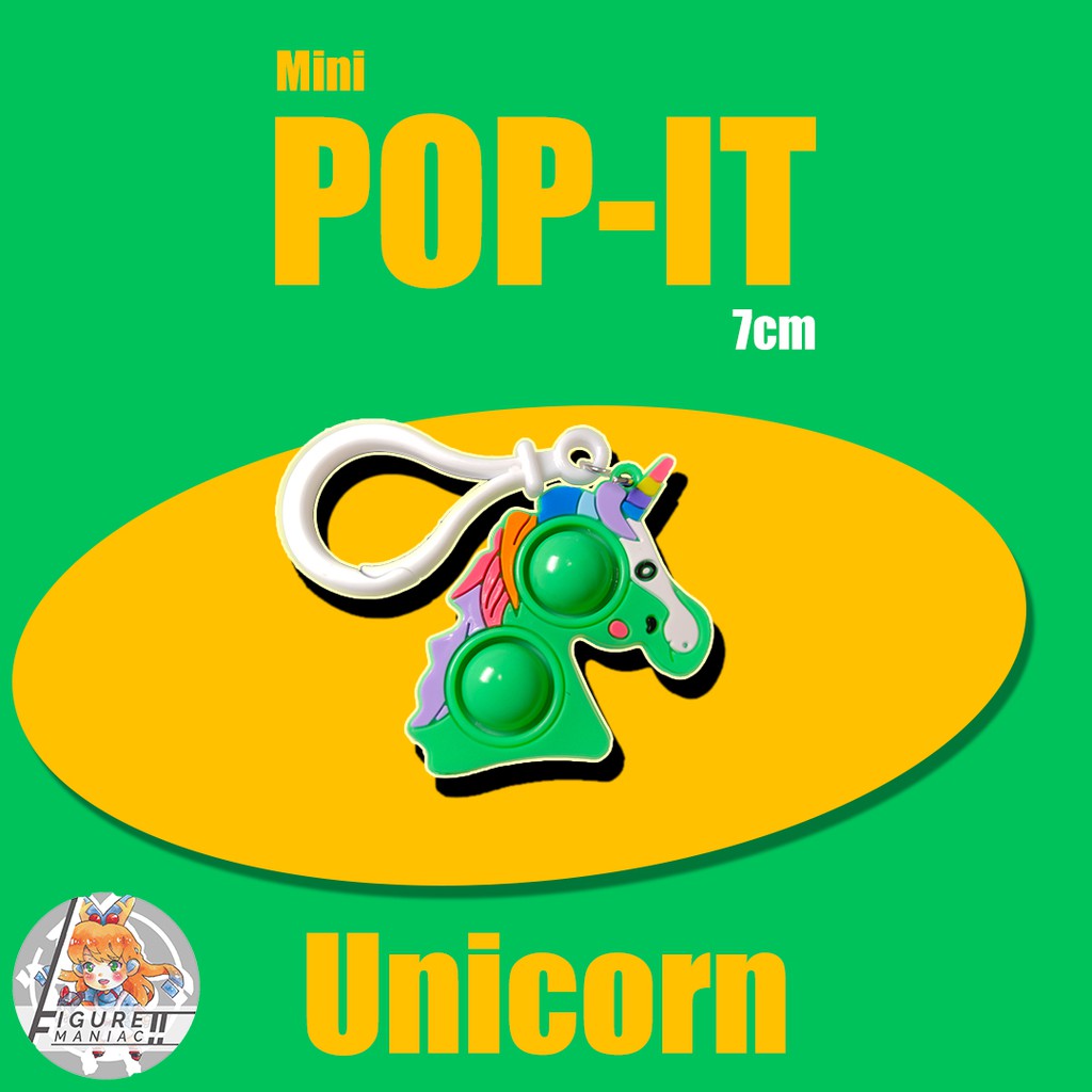 Gantungan Kunci POP IT Mini Unicorn Premium Quality