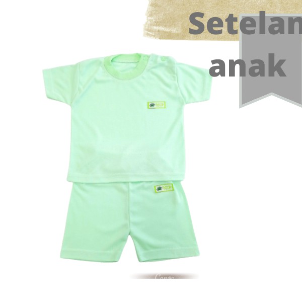 Setelan Bayi  Polos | Pakaian Bayi Model Oblong Kancing Pundak