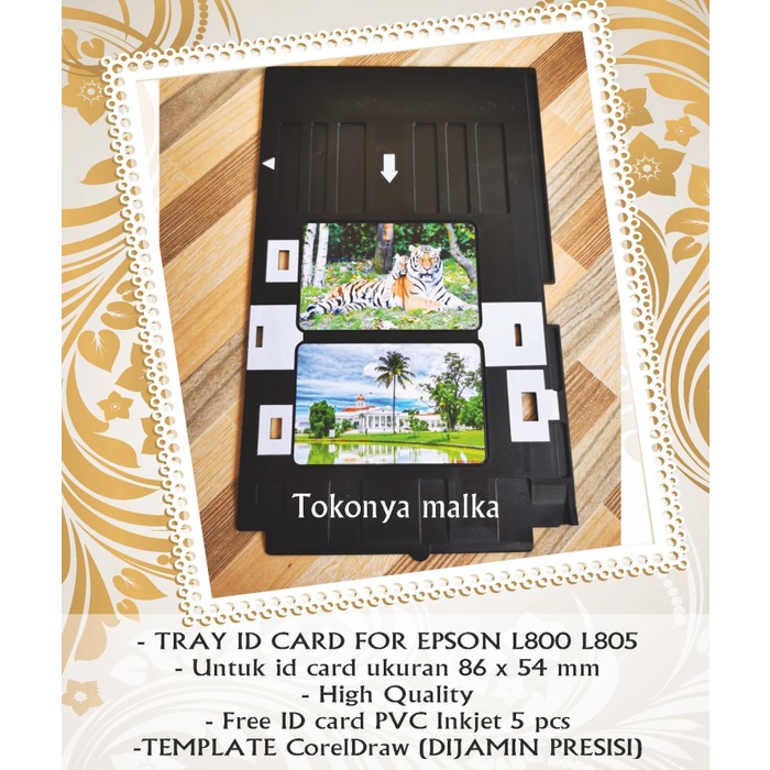 

READY TRAY ID CARD INKJET FOR EPSON L800 L805 High Quality TERLARIS