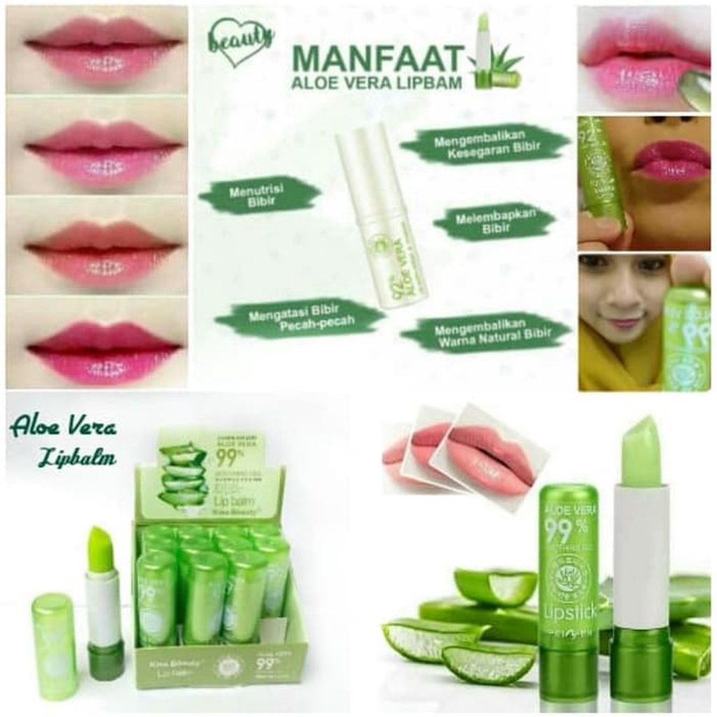 SHINE STAR - Lipbalm Tanako Aloevera / Lipstik Aloevera Lip Gloss / Lipbalm Pelembab Bibir Pria dan Wanita Alami