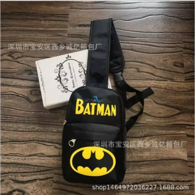 Tas bahu anak/tas slempang anak laki-laki/tas anak batman