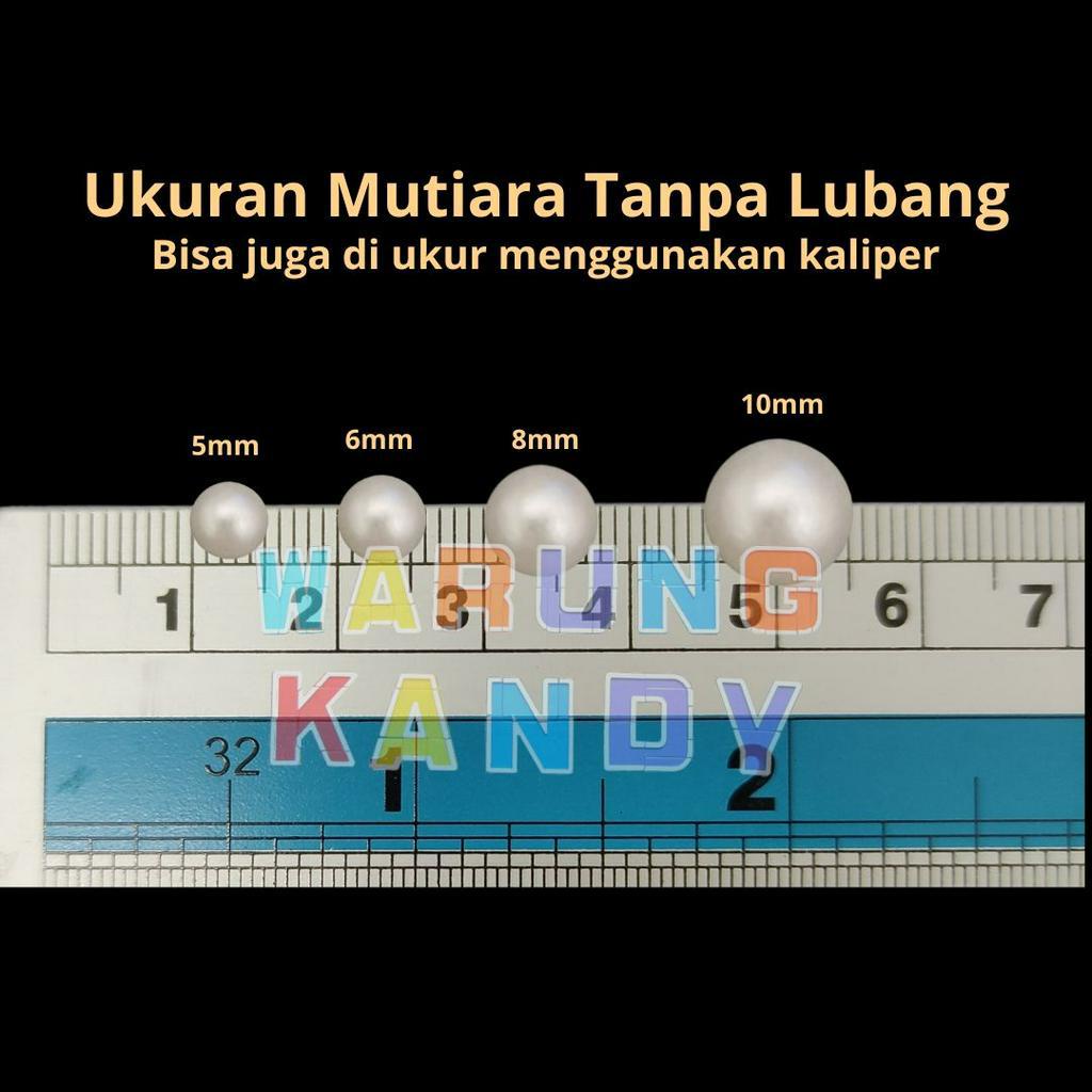 Mutiara Tanpa Lubang  8mm Putih PAK 450gram