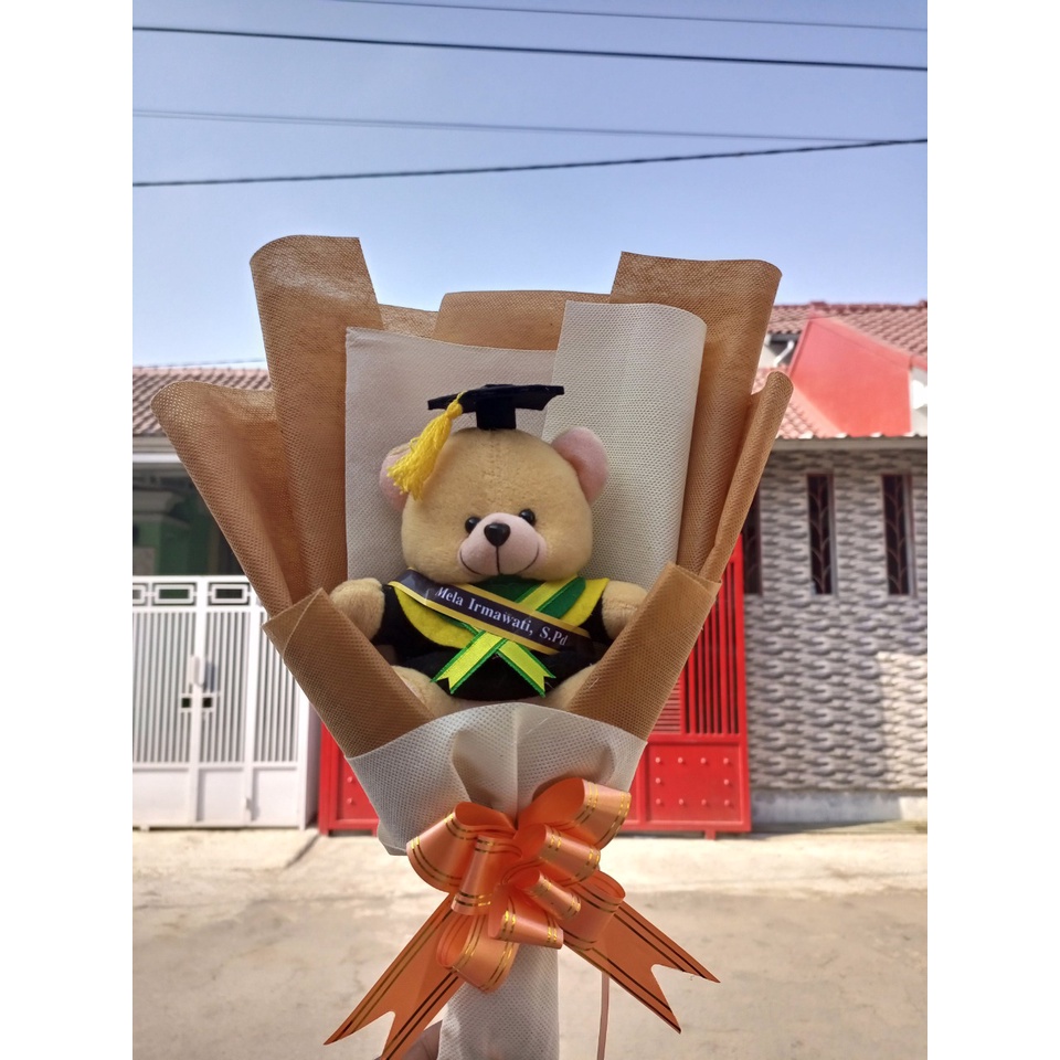 BUKET BONEKA TANPA BUNGA / BUKET BONEKA WISUDA / KADO WISUDA