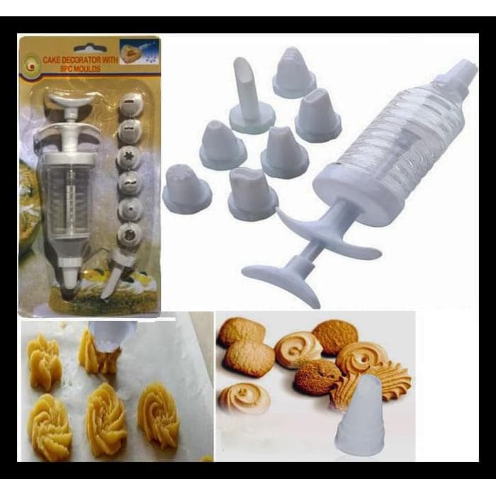 CAKE DECORATION 8 IN 1 SET PERALATAN HIAS KUE TART ULANG TAHUN