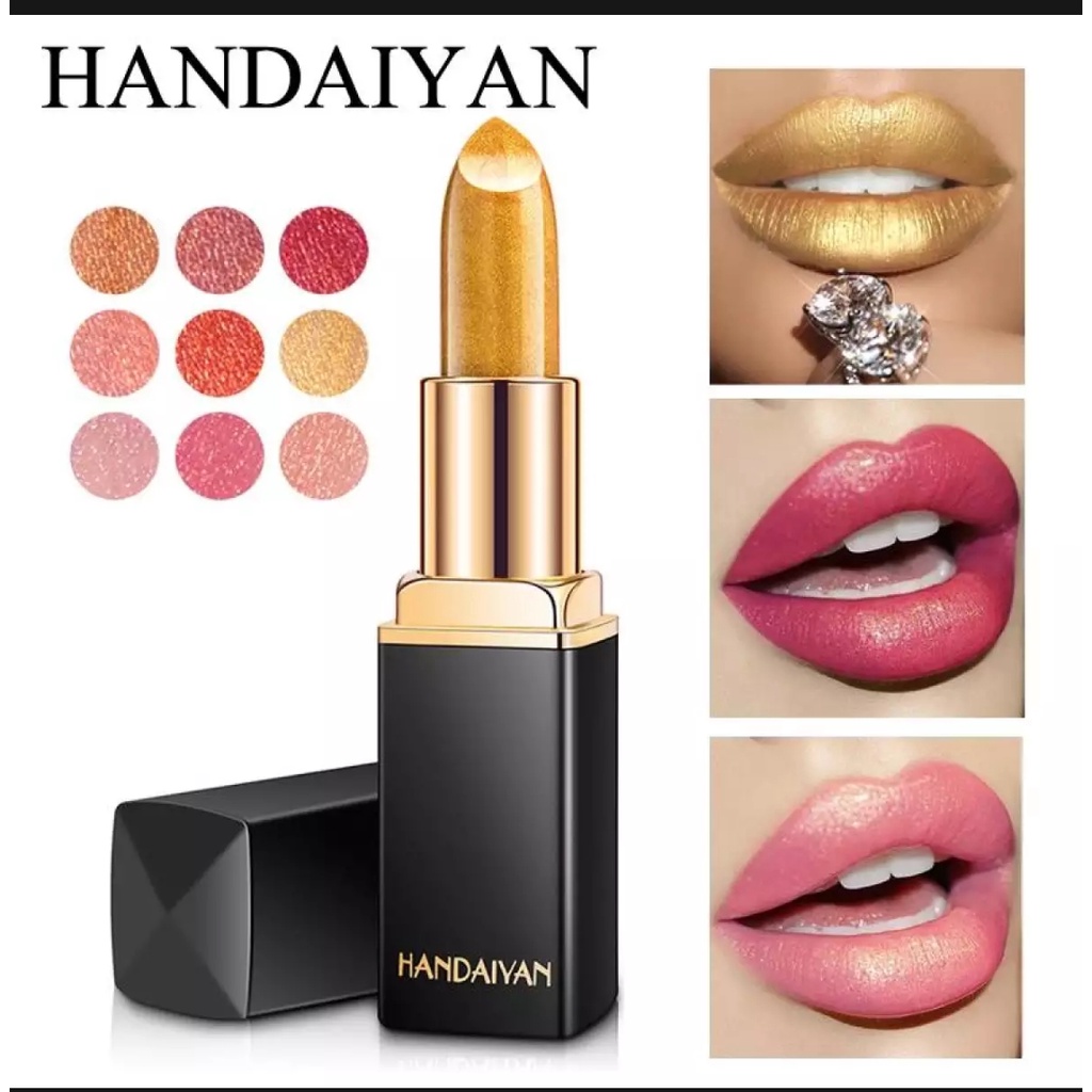 RCS ✅ HANDAIYAN lipstik matte lipstik warna gold