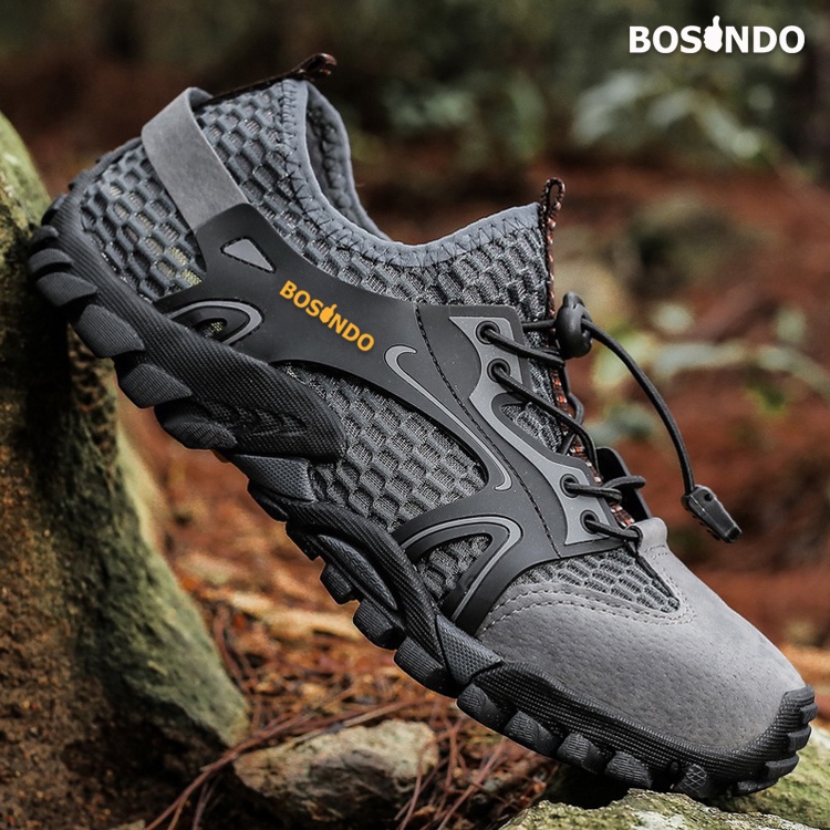 BOSINDO✔ B-2 Sepatu Hiking Pria import ORIGINAL-sepatu gunung pria anti slip kulit-sepatu sneakers olahraga import