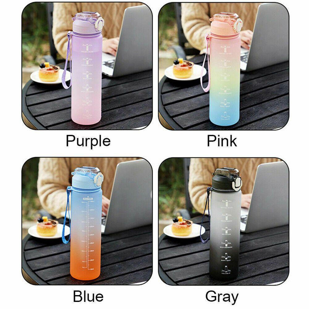 Preva 1L Water Bottle Botol Air Portable Botol Sport Motivasi Extra Besar