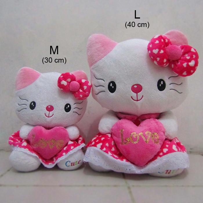 Boneka Hello Kitty Cute Pake Baju Pink