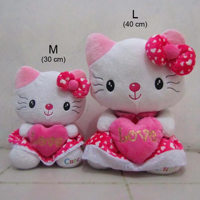 Boneka Hello Kitty Cute Pake Baju Pink