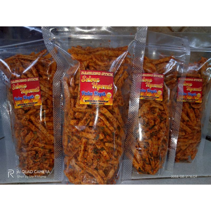 

Basreng stick "Selera Ngemil'' basreng renyah kriukk, basreng pedas daun jeruk, basreng original daun jeruk