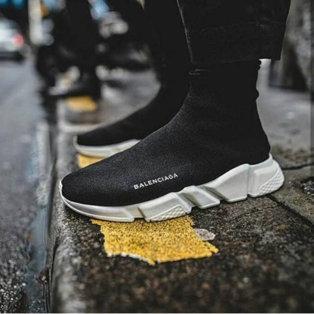 Balenciaga Top Speed Trainer Black White PREMIUK ORIGINAL
