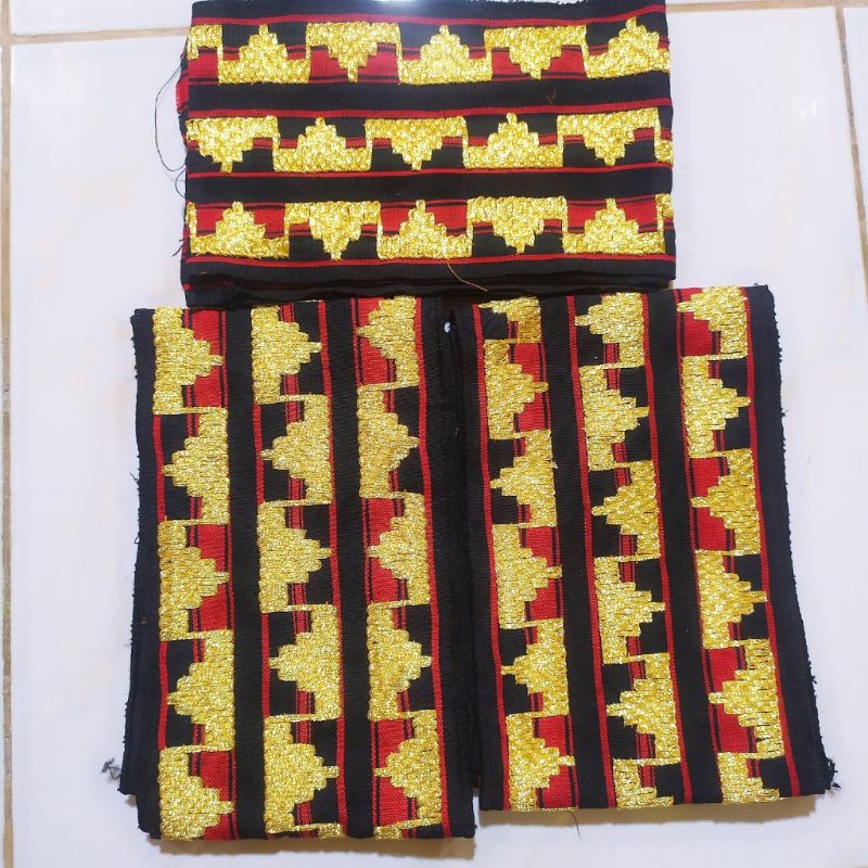 Bisban / Selendang Tapis Lampung Motif Abung Murah-3 tajuk hitam