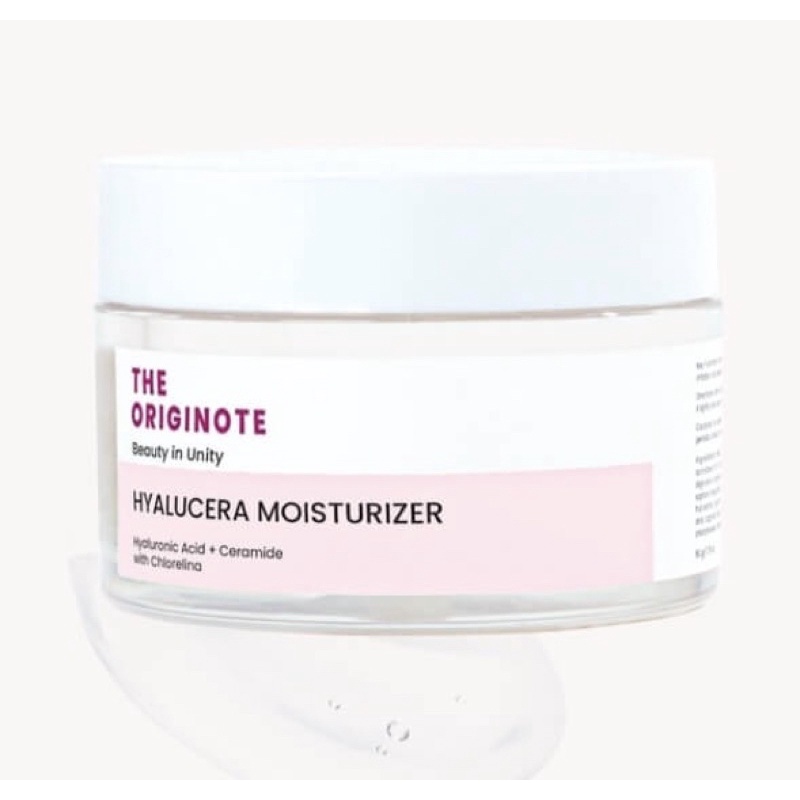 READY The Originote Hyalucera Moisturizer - Hyaluronic Acid + Ceramide + with Chlorelina THE ORIGINOTE Serum Wajah Acne B5 | Bright B3 | Astachiol | Ceratides | Peeling Solution