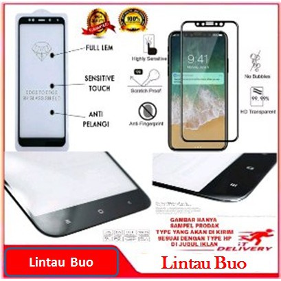 Tempered Glass 5D 9H VIVO Y53 Premiun Screen Guard Protector Full Layar List warnaTG