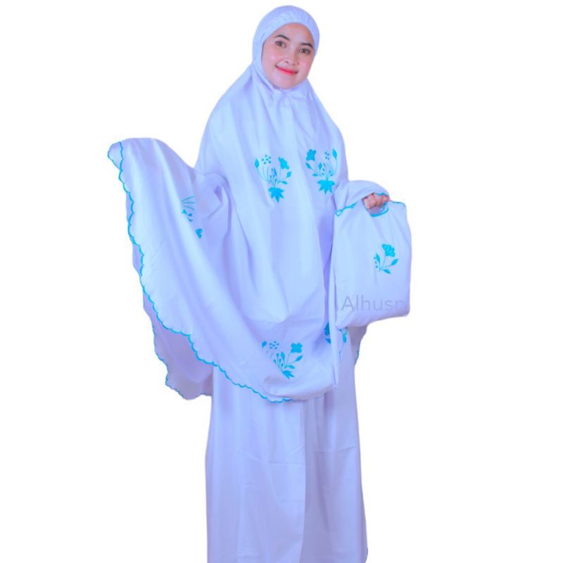 Mukena Stelan Dewasa Jumbo Aminah Bordir manual Free Tas Bordir Manual Mukena Dewasa