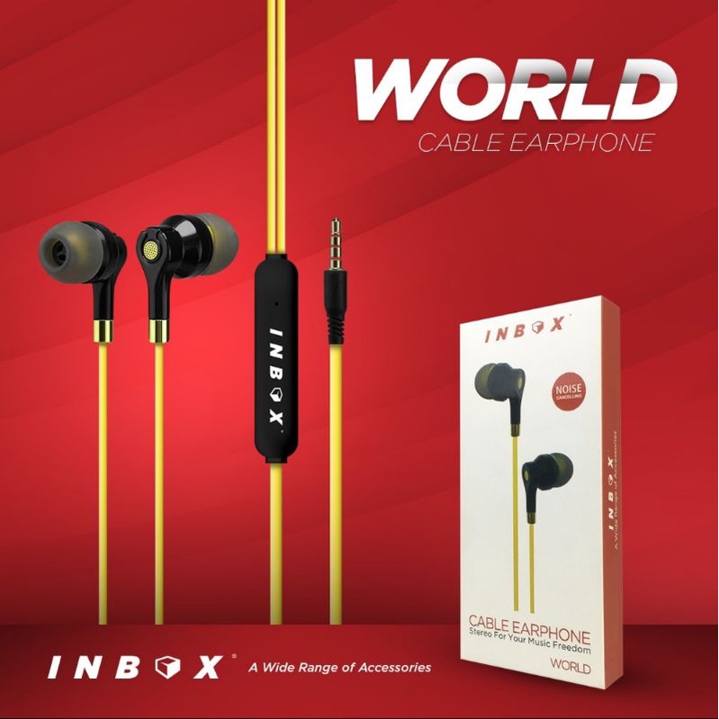 Headset Ultra Bass INBOX Earphone Super Mega Bass Original INBOX