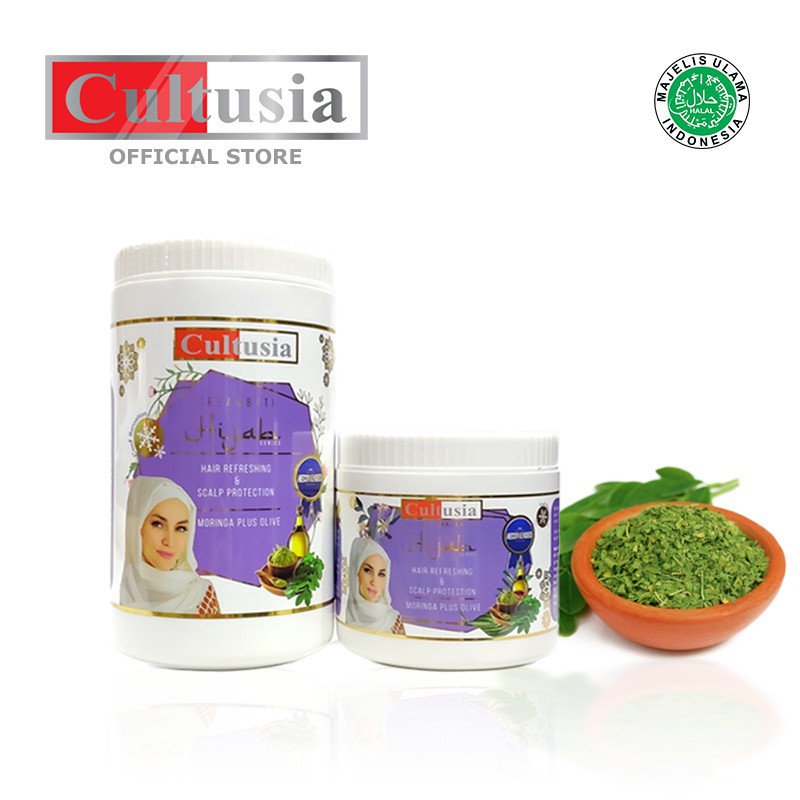 Cultusia Creambath Hijab Moringa Plus Olive 1000 ml free masker free masker