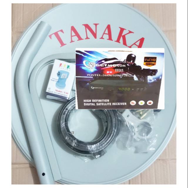 Parabola ninmedia 45cm lengkap receiver getmecom guoxin hd