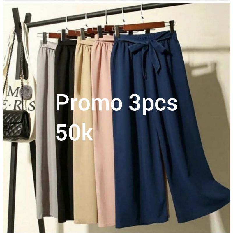 TERMURAH PROMO!!!50K 3PCS CELANA KULOT RIBBON TERMURAH