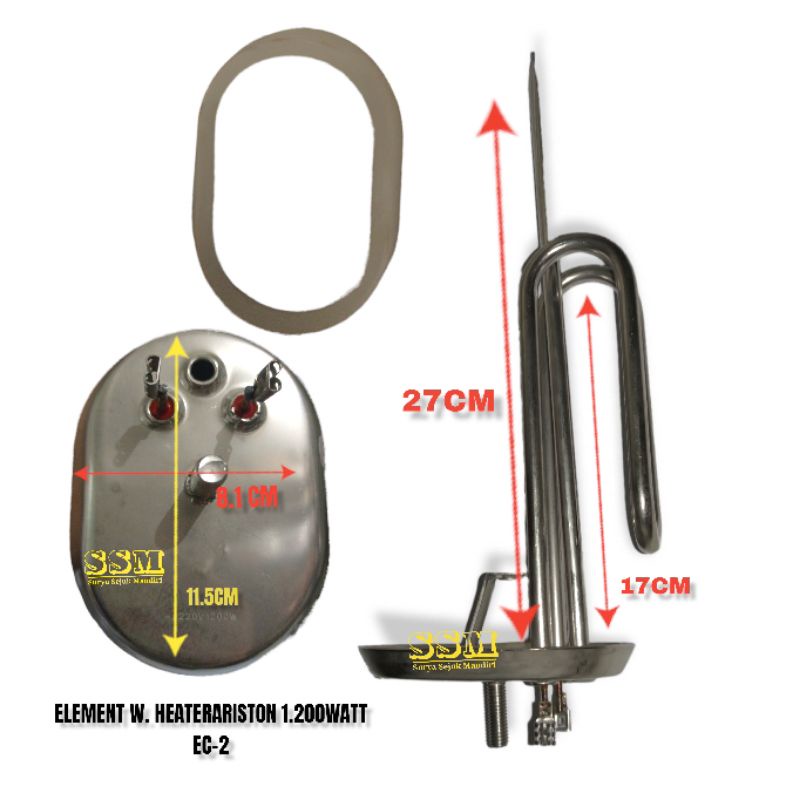 ELEMENT WATER HEATER ARISTON 1.200 WATT ELEMEN PEMANAS WATER HEATER ARISTON 1.200 WATT ELEMENT WATER HEATER ARISTON 800 WATT ELEMENT WATER HEATER ARISTON 1.500 WATT ELEMEMT WATER HEATER ARISTON 1.800 WATT