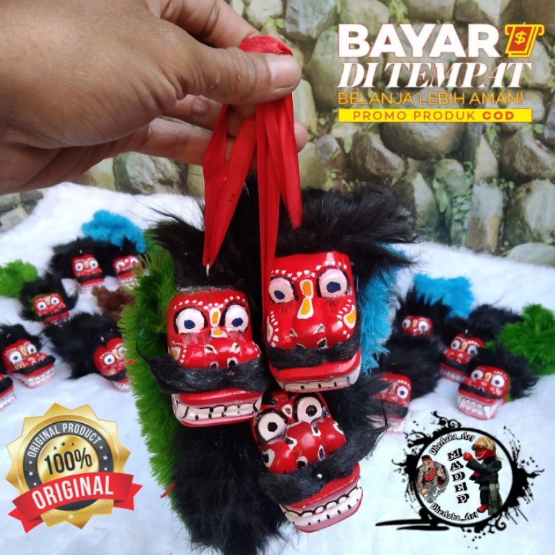 Barong Barongan Gantungan Spion Dalam Mobil Hiasan Dasbor Mobil