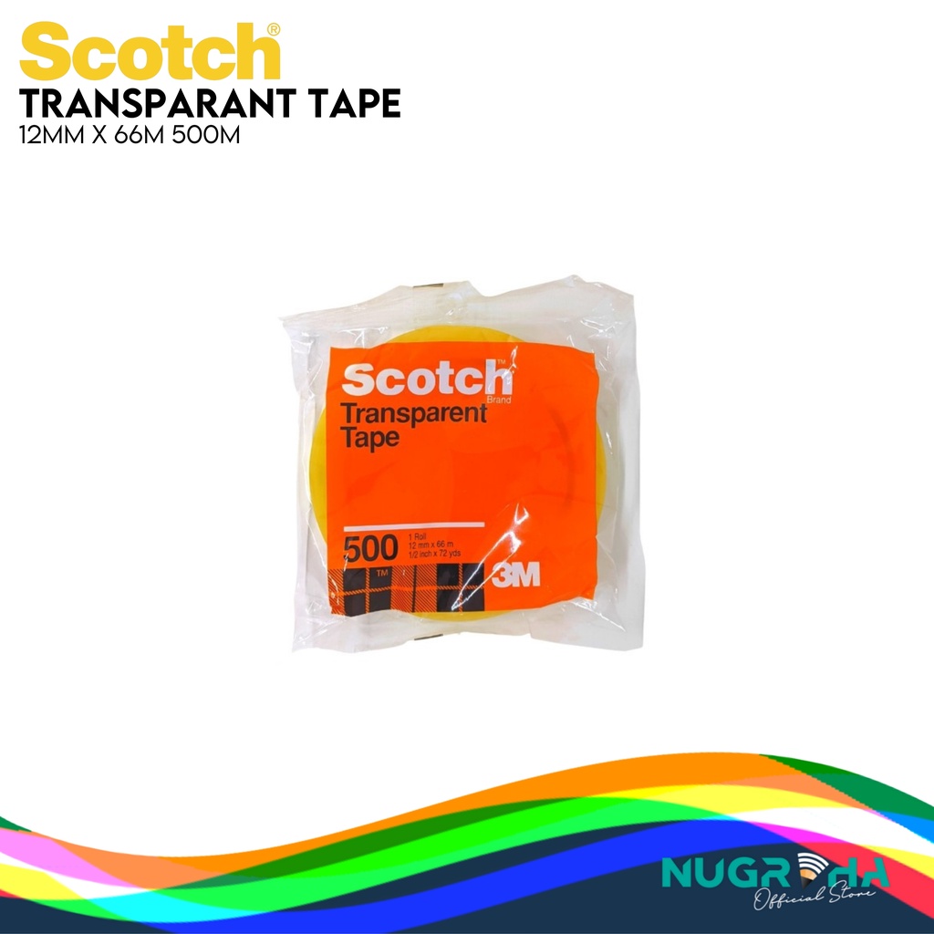 

ISOLASI BENING SCOTCH 12MM X 66M 500M