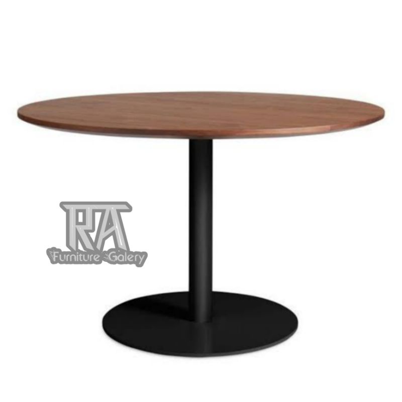 MEJA CAFE MEJA MAKAN MINIMALIS KAKI BESI