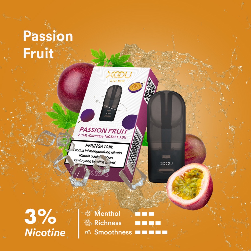 [ Passion Fruit ] [Isi 2] Relx Infinity Essential Pods XOOU RELX compatible - Passion Fruit