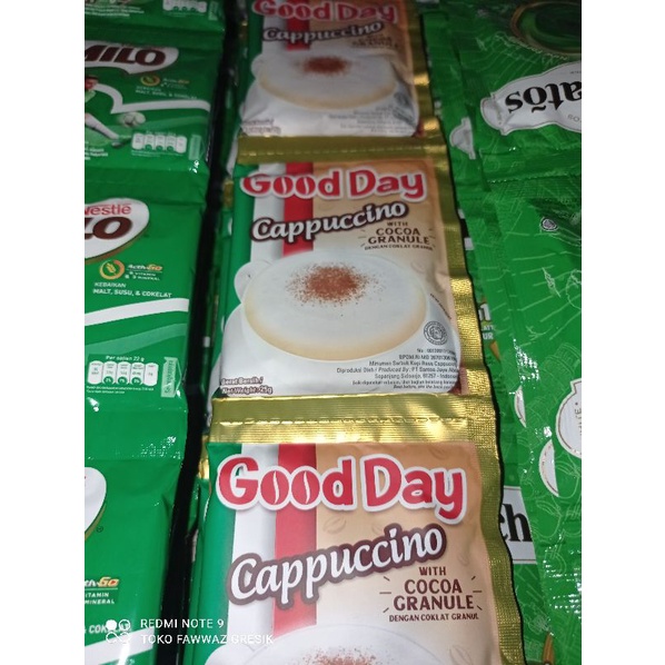 Good Day Cappuccino 10 x 25gr Renteng isi 10 Pcs Sachet / Kopi Cappucino promo murah