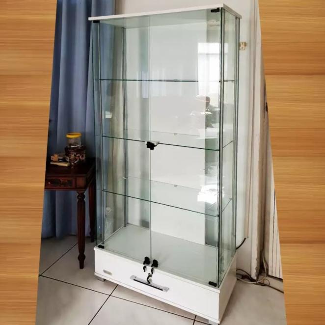 Lemari Hias 2 Pintu Kaca, Lemari Pajangan, Lemari Etalase, Lemari Kaca