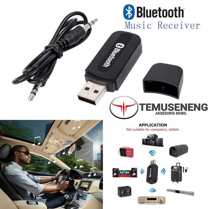 Usb Bluetooth Receiver Konektor Penerima Mp3 Musik Audio Stereo Mobil