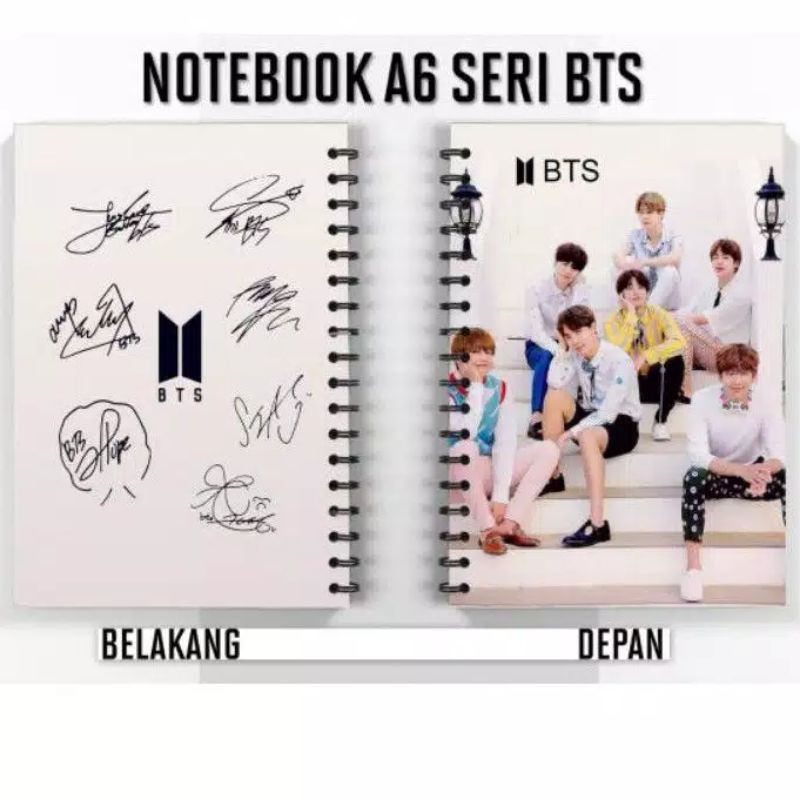 

Notebook A6 KPOP BTS DAN NCT