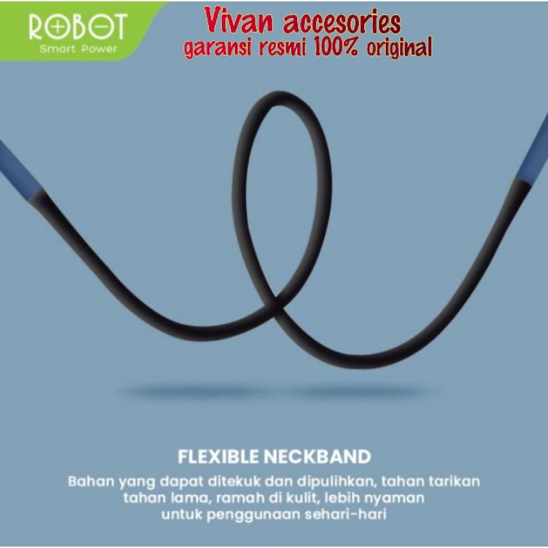 Robot Bluetooth Spirit N20 Neckband earphone Wireless Headset