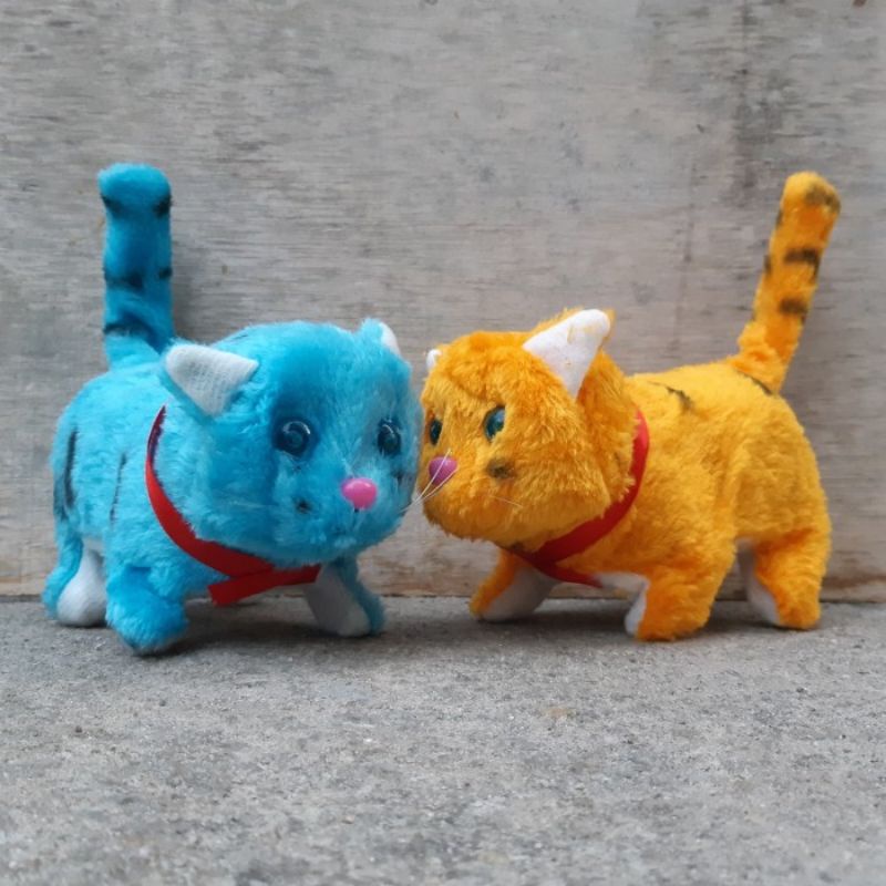 COD mainan boneka kucing nyala dan bisa jalan harga satuan