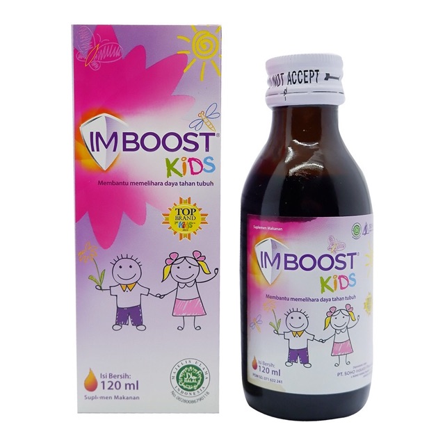 IMBOOST KIDS SYRUP / FORCE 120 / 60 / 45 ML - Meningkatkan Daya Tahan Tubuh - Sirup Untuk Anak &amp; Dewasa - ASLI BPOM