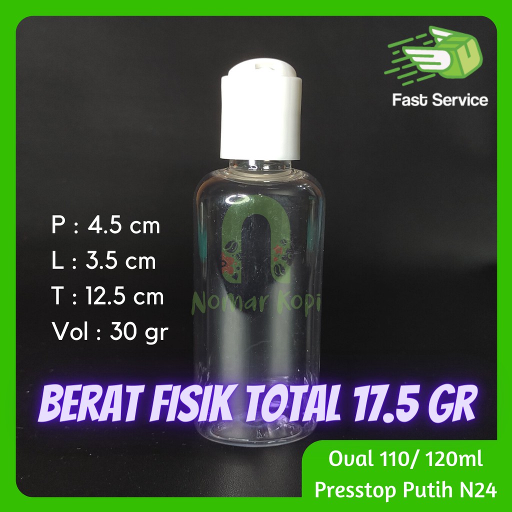 Botol 120ml ( 100ml Extra ) Presstop