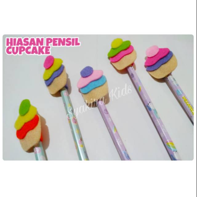 

HIASAN PENSIL FLANEL / PENSIL HIAS FLANEL / PENCIL TOPPER (PER LUSIN)