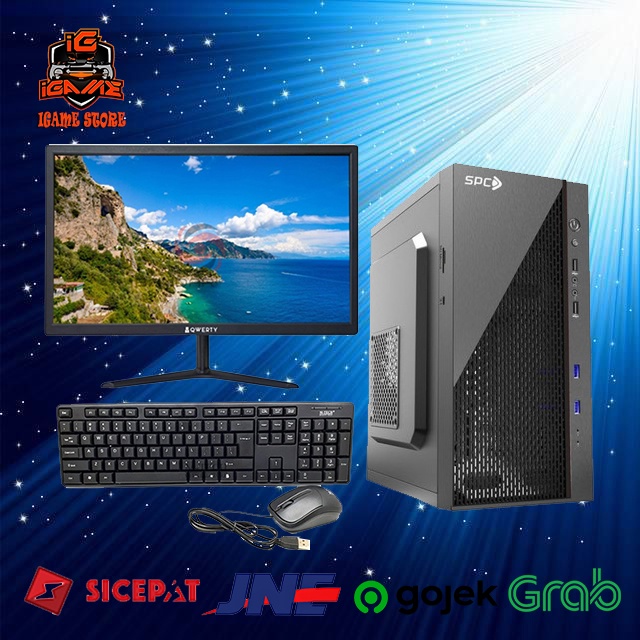 Full Set Gaming Lengkap Intel Core i3/Monitor 19 inch NAMPOLL GAN