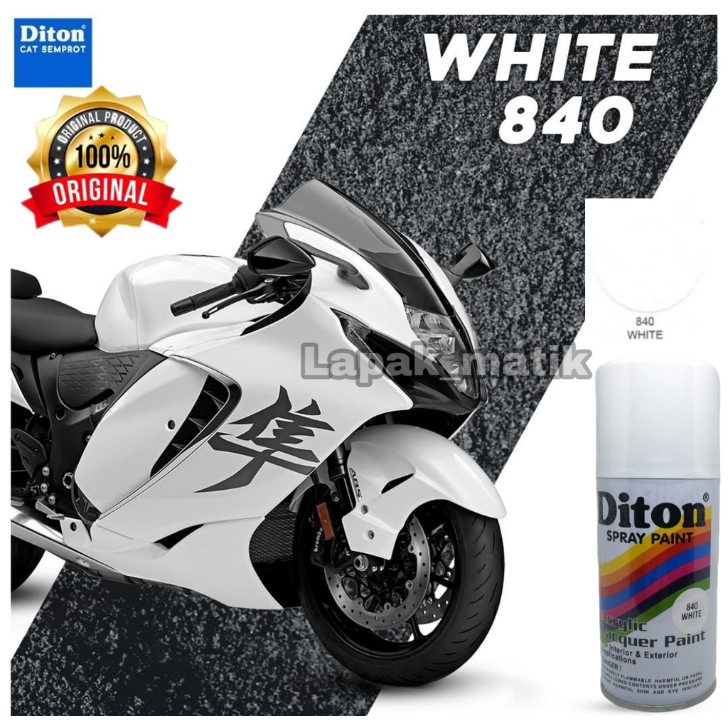 Pilok Pilox DITON PUTIH WHITE 840 300ml Cat Semprot Pylox