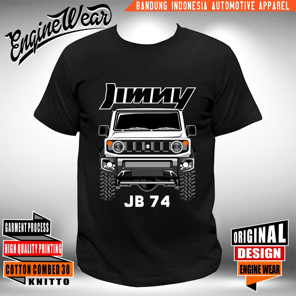 Kaos Jimny JB74 Kaos baju tshirt mobil Jeep Offroad suzuki jimny Otomotif slv - Enginewear