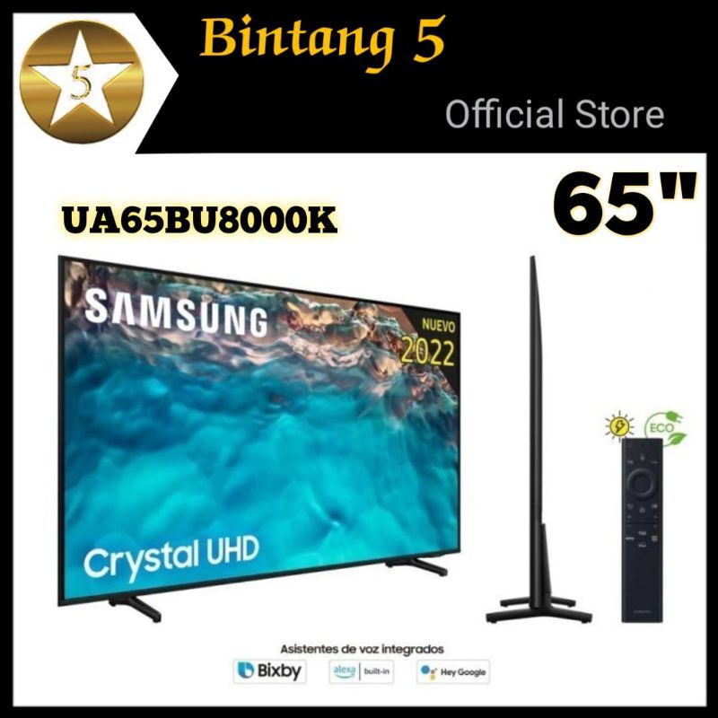 SAMSUNG 65BU8000 LED SMART TV 65 INCH SAMSUNG UHD 4K TV 65" UA65BU8000K 65BU8000K SAMSUNG CRYSTAL UH