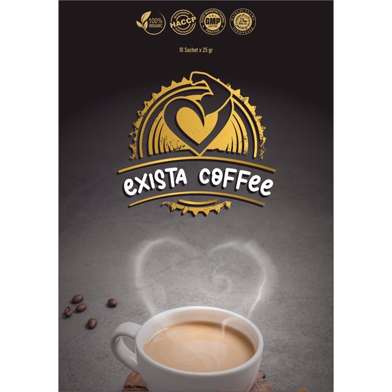 kopi exista original | penambah vitalitas pria | kopi herbal premium 1 sachet 25gr