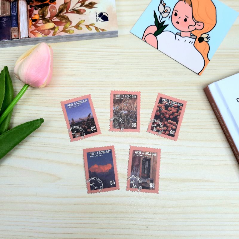 

Stamp Sticker Aesthetic 5 PCS